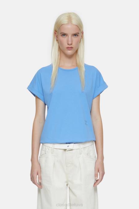 apranga chambray mėlyna 2D28545 CLOSED lengvi marškinėliai moterys