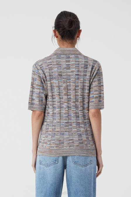apranga chambray mėlyna 2D28378 CLOSED megzti marškiniai moterys