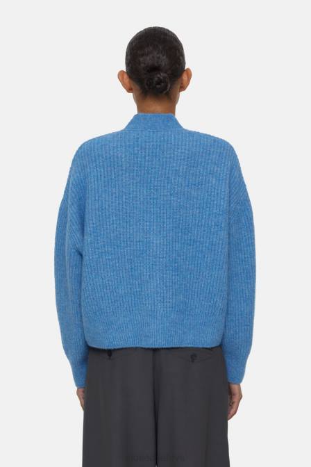 apranga chambray mėlyna 2D28380 CLOSED V formos kaklo megztinis moterys