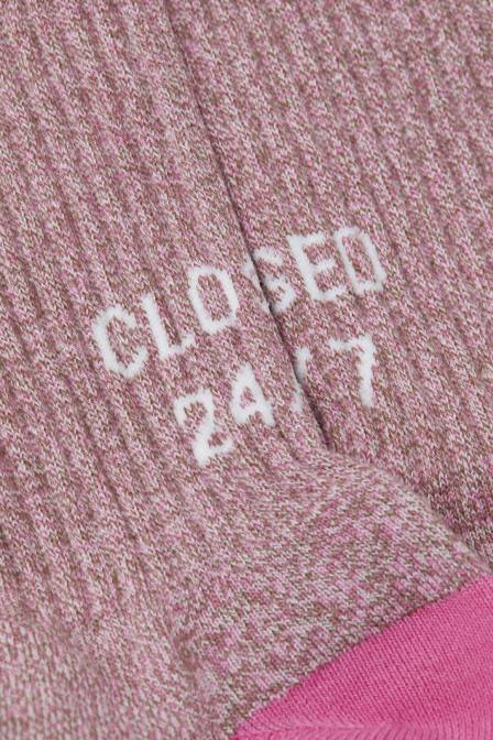 priedai rožinės lelijos 2D281846 CLOSED melanžinės kojinės moterys