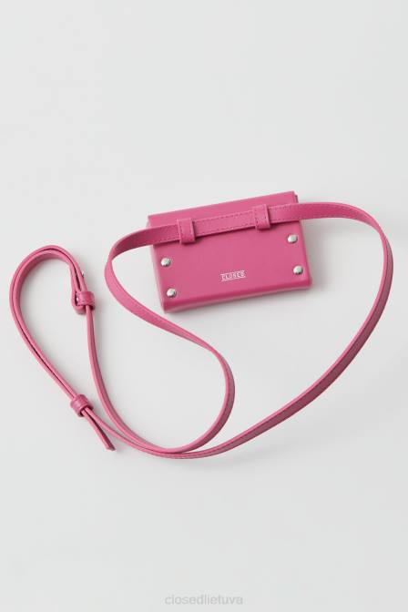priedai rausvos spalvos 2D281810 CLOSED mini crossbody krepšys moterys
