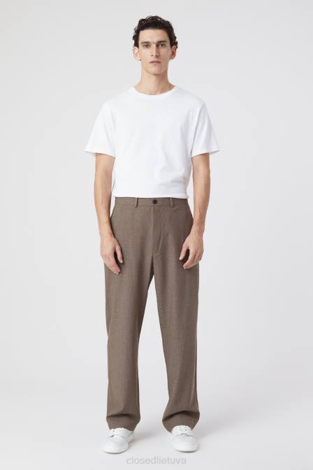 apranga chino smėlio spalvos 2D28823 CLOSED kelnių stiliaus livington platus vyrų