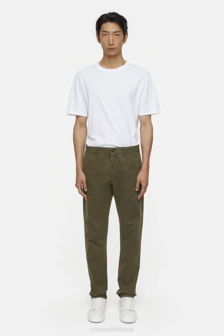 apranga pramoninė žalia 2D28863 CLOSED kelnių stiliaus clifton slim chino vyrų
