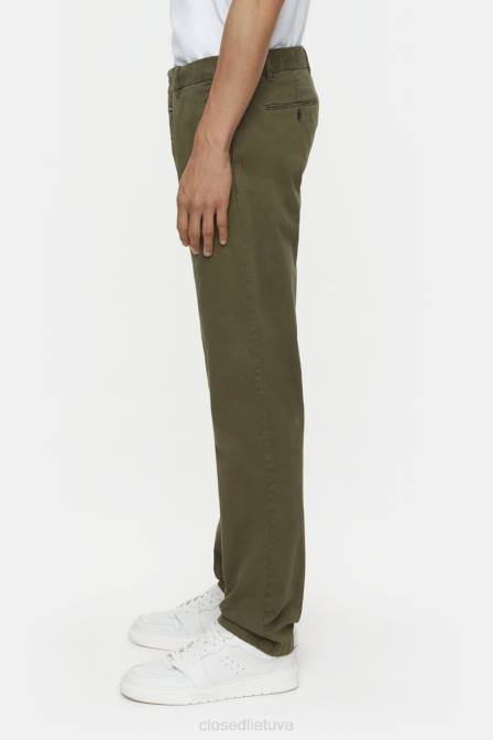 apranga pramoninė žalia 2D28863 CLOSED kelnių stiliaus clifton slim chino vyrų