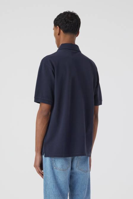 apranga tamsi naktis 2D282142 CLOSED polo marškinėliai su siuvinėjimu vyrų
