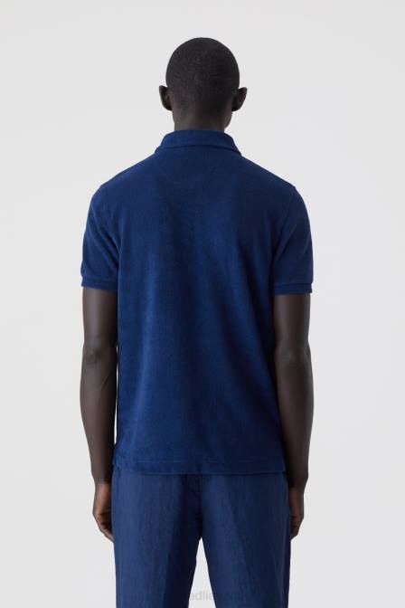 apranga indigo mėlyna 2D282134 CLOSED kilpinio audinio polo vyrų