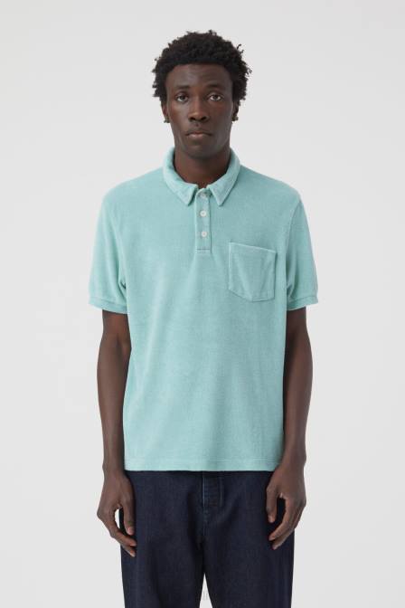 apranga mėlyna agava 2D282132 CLOSED kilpinio audinio polo vyrų
