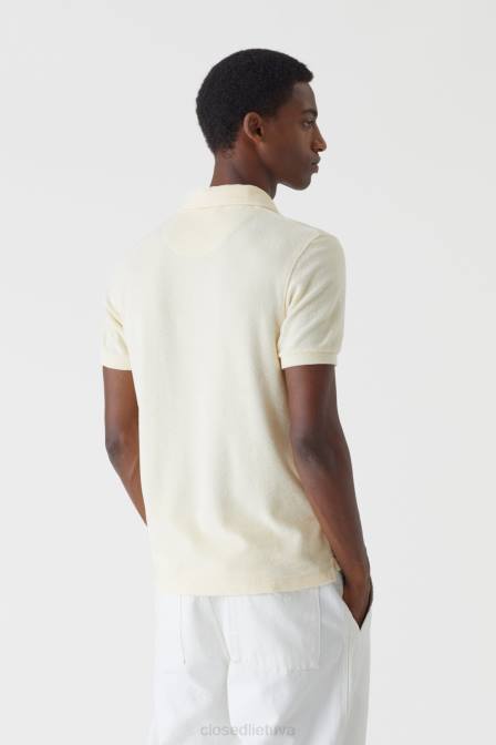 apranga vanilės geltonumo 2D282131 CLOSED kilpinio audinio polo vyrų